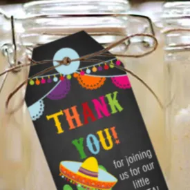 Mexican Fiesta Favor Tags