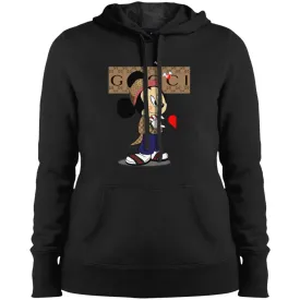 Mickey Mouse Love Couple T-shirt Valentine's Day T-shirt Women Hooded Sweatshirt