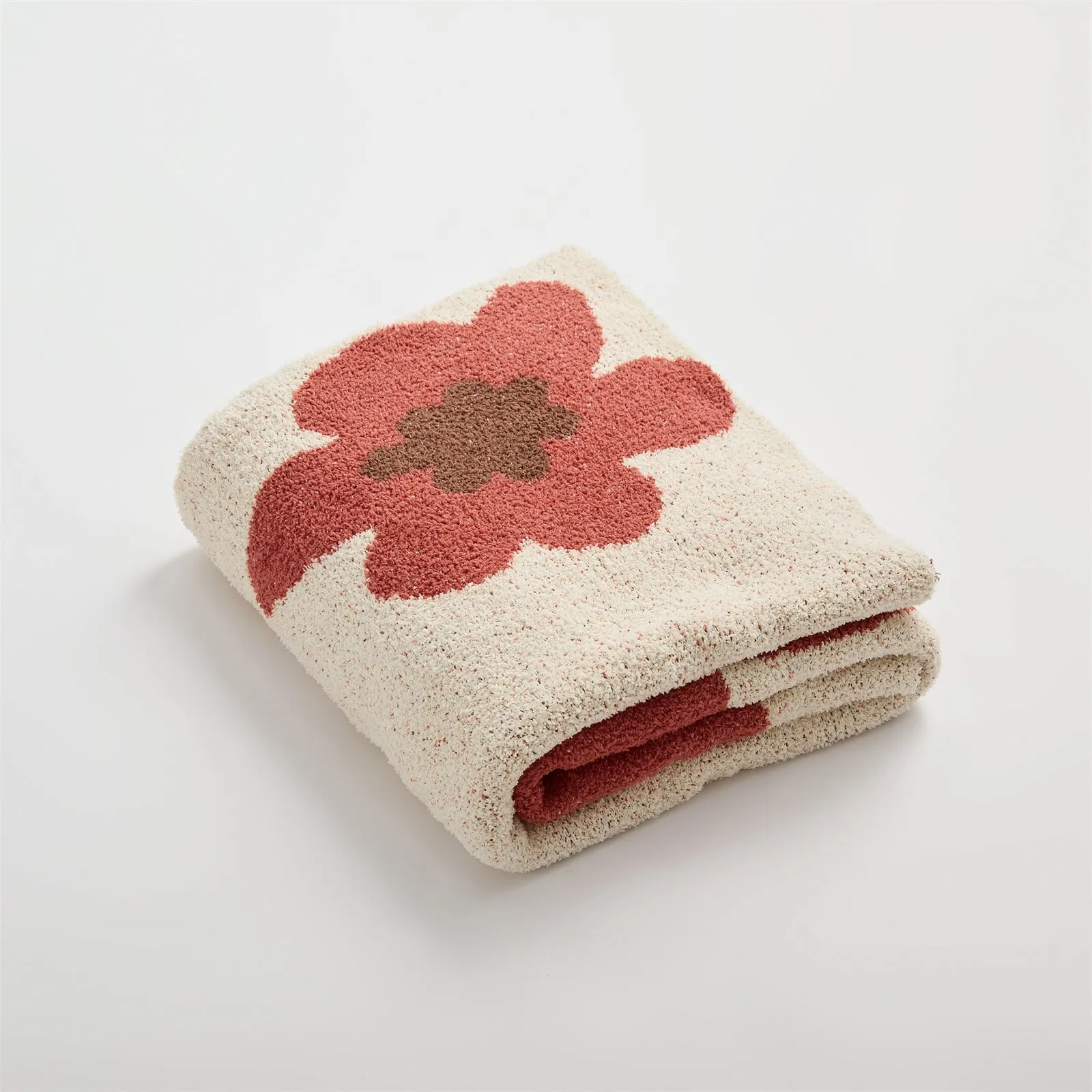 Microfiber Flower Throw-C