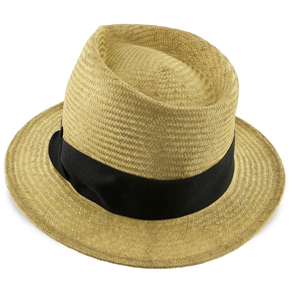 Midnight Luxe - Walrus Hats Natural Sisal Straw Fedora Childs Hat