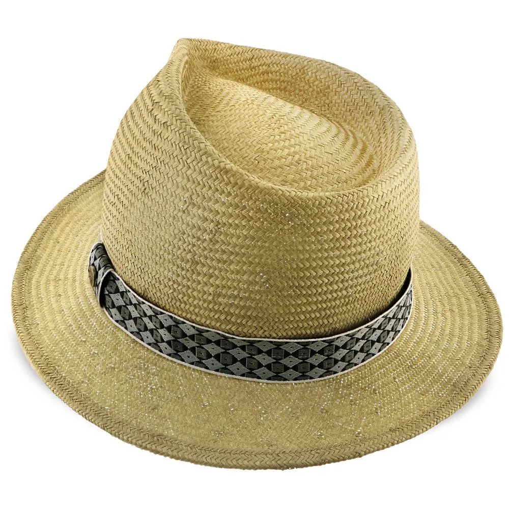 Midnight Luxe - Walrus Hats Natural Sisal Straw Fedora Childs Hat