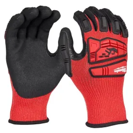 Milwaukee Unisex Nitrile Dipped Gloves Black/Red XL 1 pk