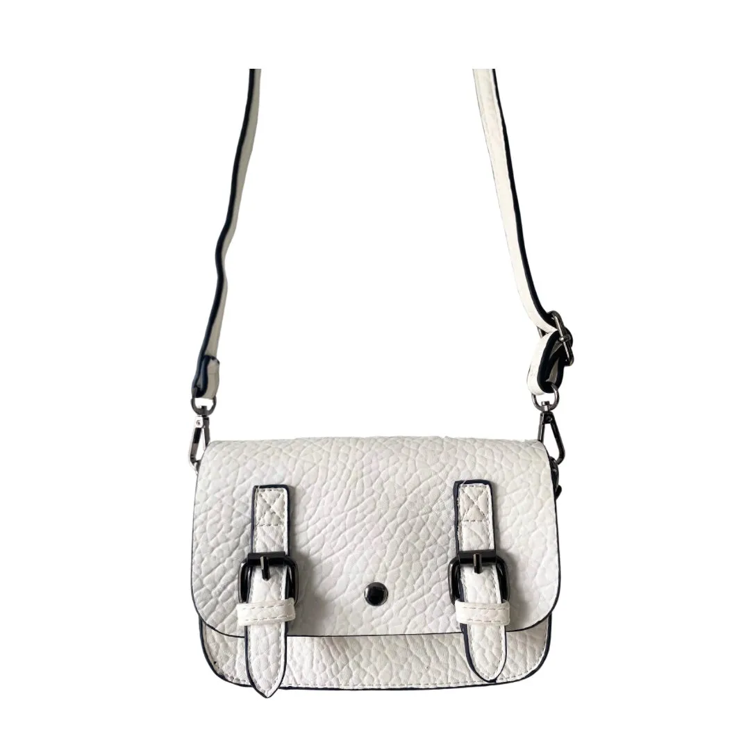 Mini Satchel Crossbody Belt Bag White