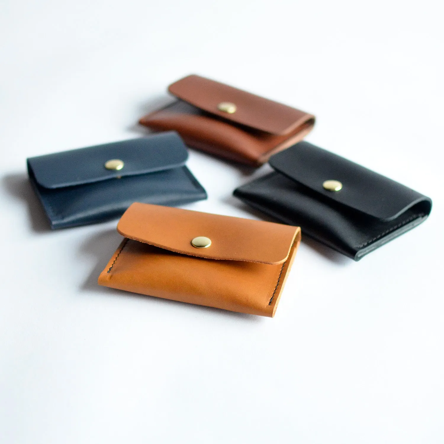 Mini Wallet - Honey Leather