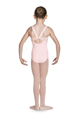 MIRELLA M1228C GIRLS OPEN BACK CAMISOLE LEOTARD