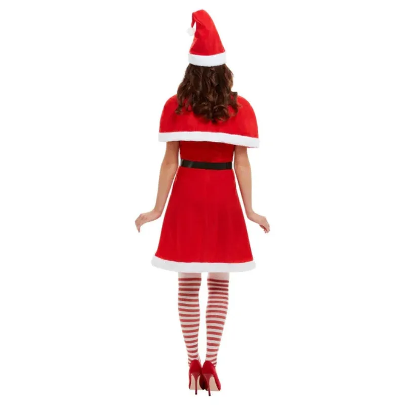 Miss Santa Dress with Cape Costume