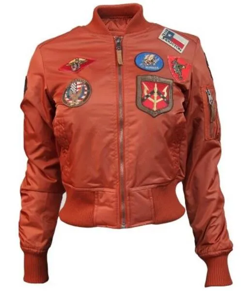 MISS TOP GUN® MA-1 BOMBER JACKET WITH PATCHES