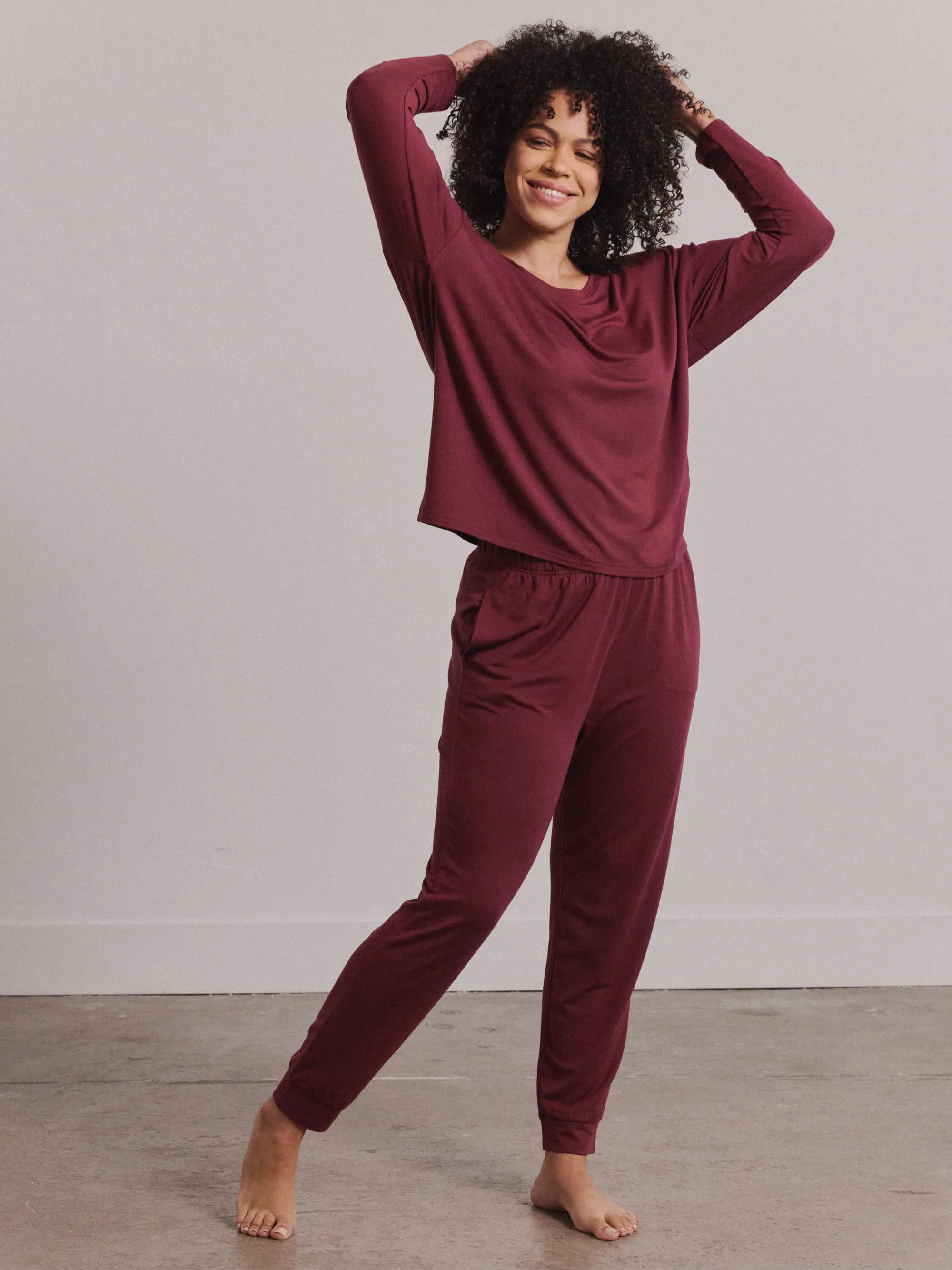 Modal Pajama Long Sleeve Tee