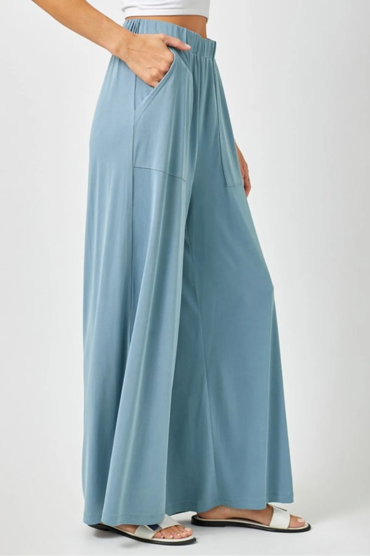 Modal Wide Leg Pants