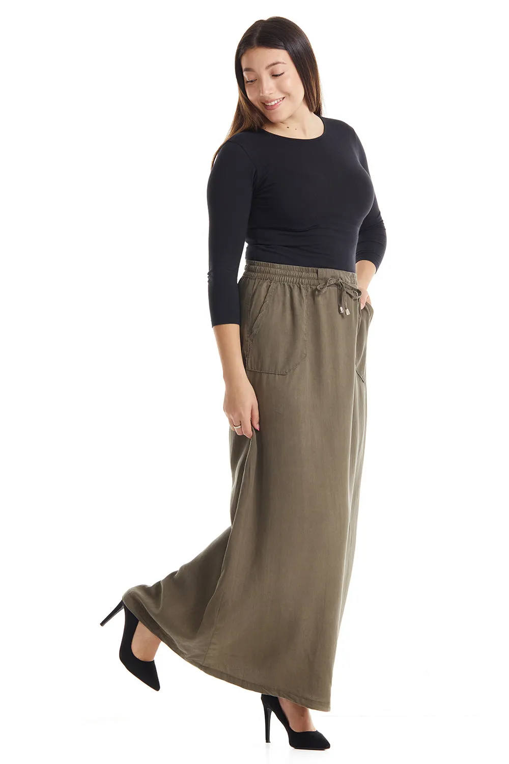 Modest Long Maxi Skirt for Women 100% Tencel 'Atlanta'