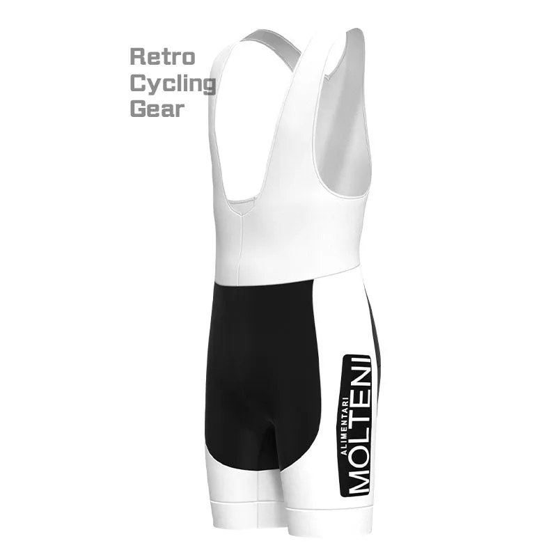 Molteni White Retro Long Sleeve Cycling Kit