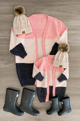 Mom & Me - Pink Chenille Cardigan