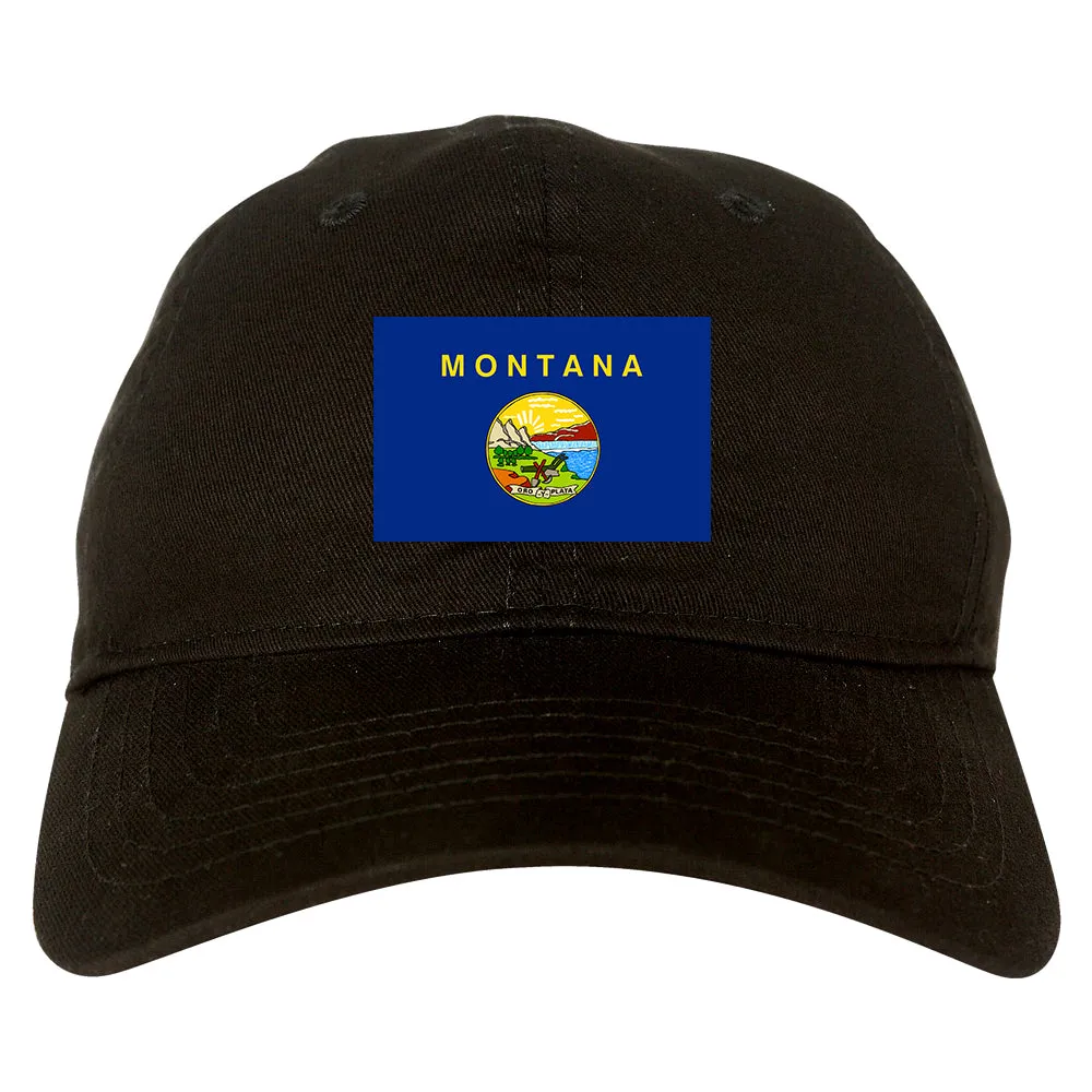 Montana State Flag MT Chest Mens Dad Hat