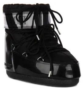 Moon Boot Icon Low Glance In Black Patent For Women