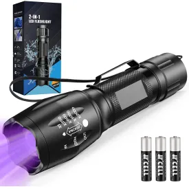 MOWETOO UV Flashlight | 2 In 1 395Nm LED Flashlight With UV Light