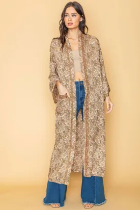 Multi Belted Long Kimono