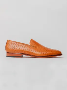 Murano Embossed Loafer -  Tan