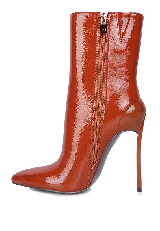 Natelie Patent Ankle Boot