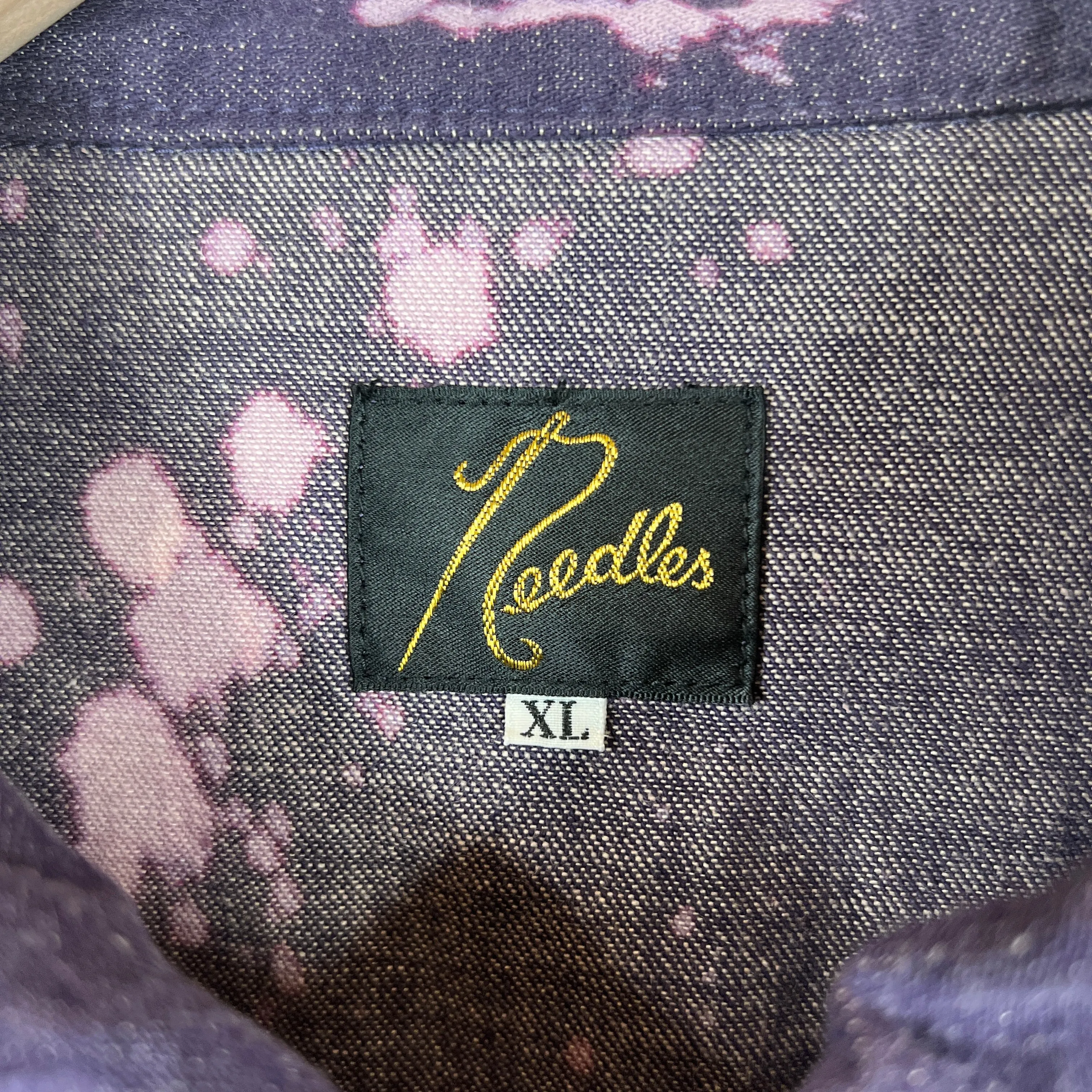 Needles Bleached Purple Denim Jacket