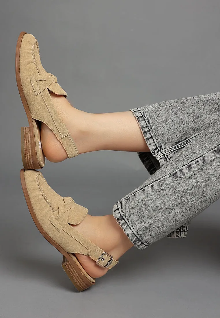 Nemykin Woven Strap Slingback Loafers