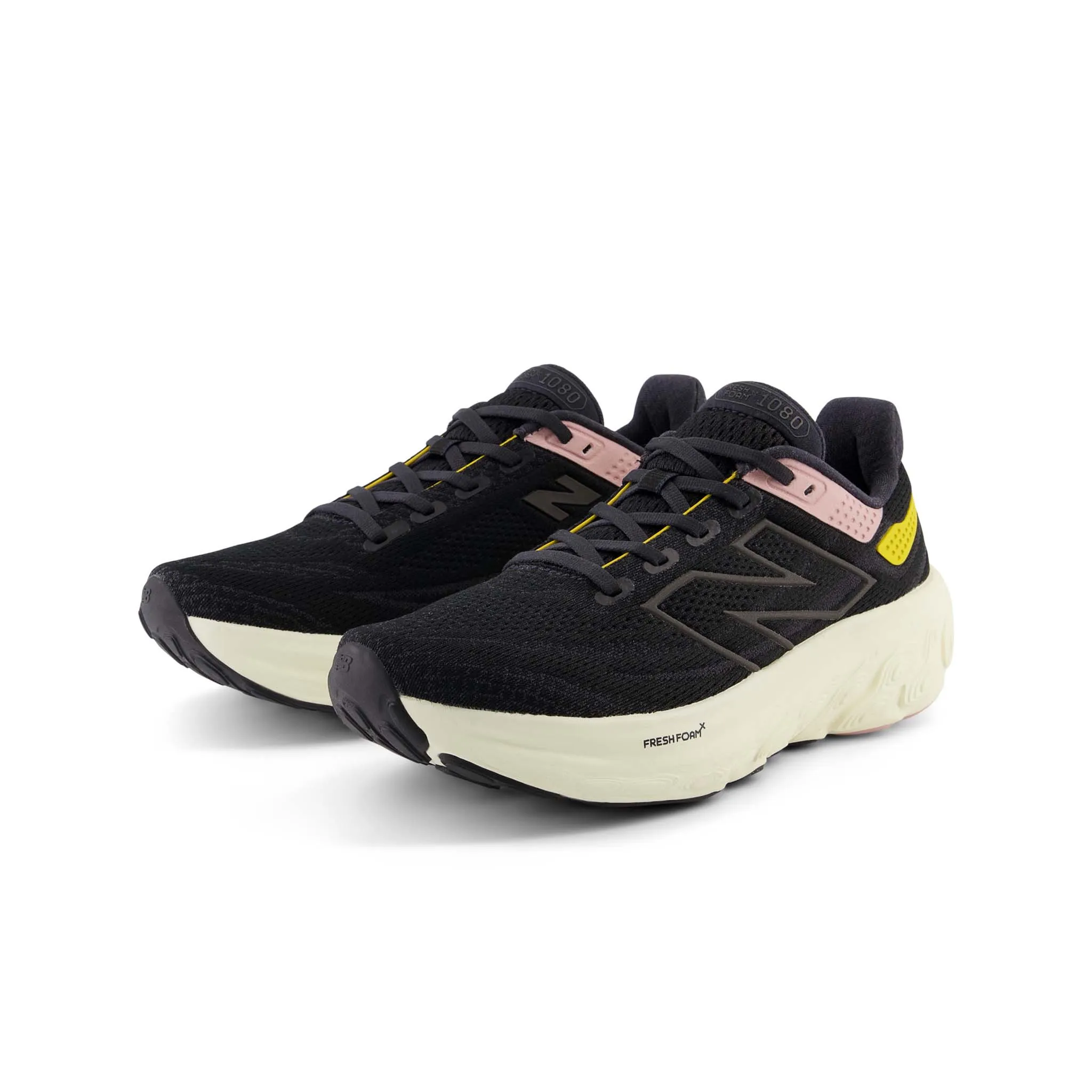 New Balance | Women's Fresh Foam X 1080 V13 Running Shoes - Black/Orb Pink