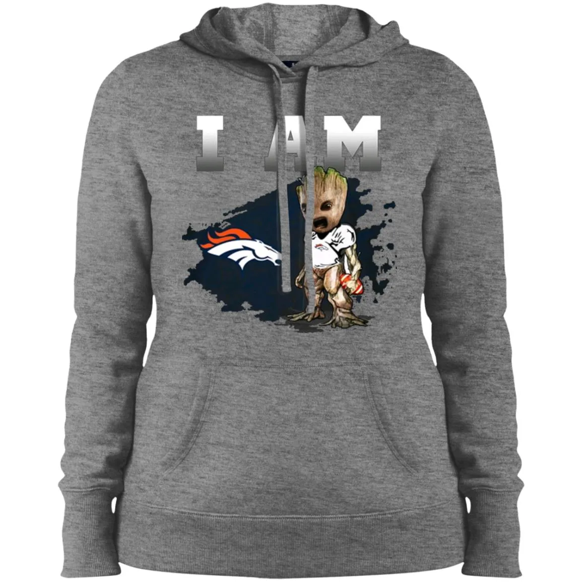 Nfl Denver Broncos I Am Groot T-shirt Women Hooded Sweatshirt