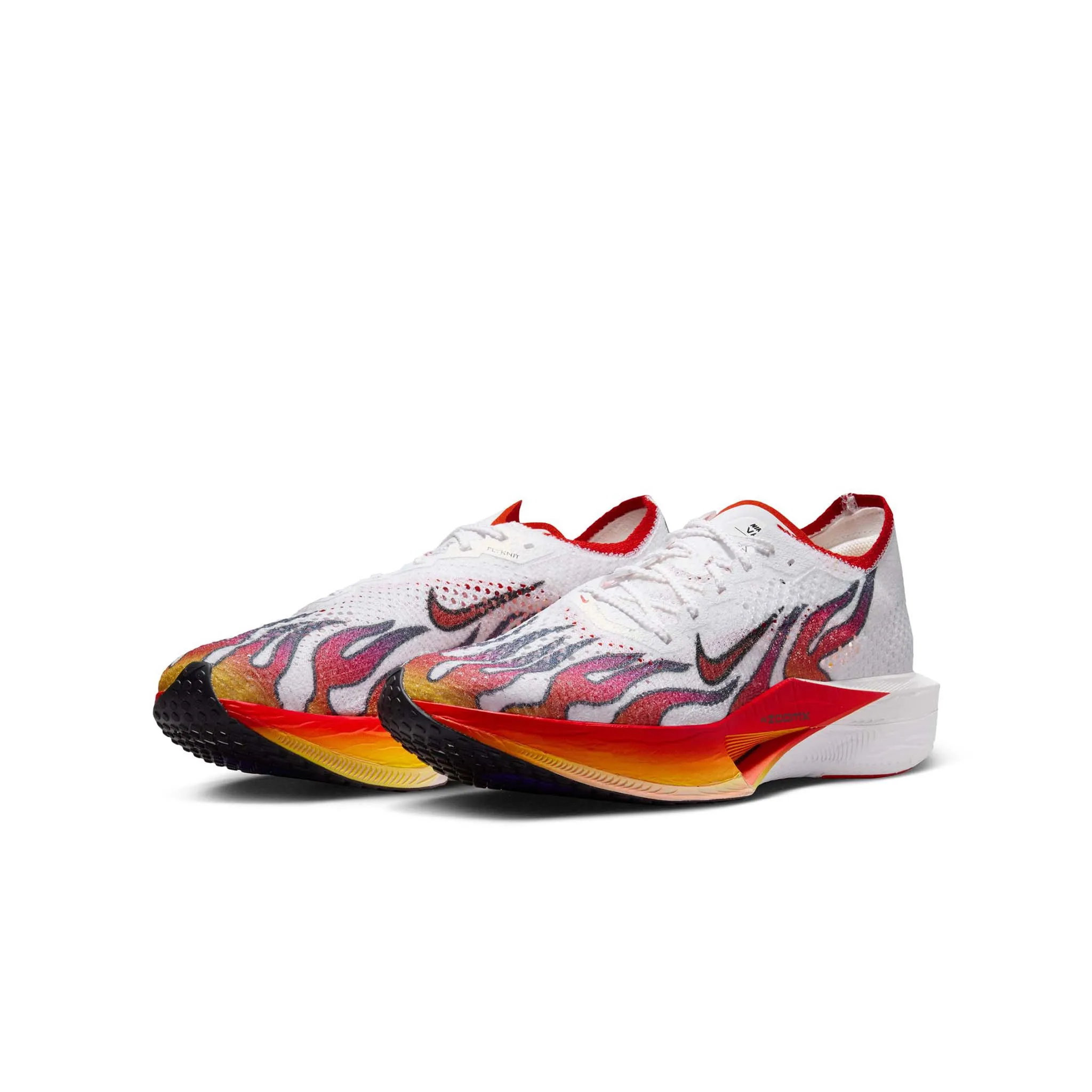 Nike | Men's Vaporfly 3 Road Racing Shoes - White/Habanero Red-Black-University Red