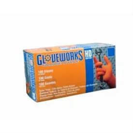 Nitrile Gloves, Heavy-Duty, Orange, XL, 100-Ct.