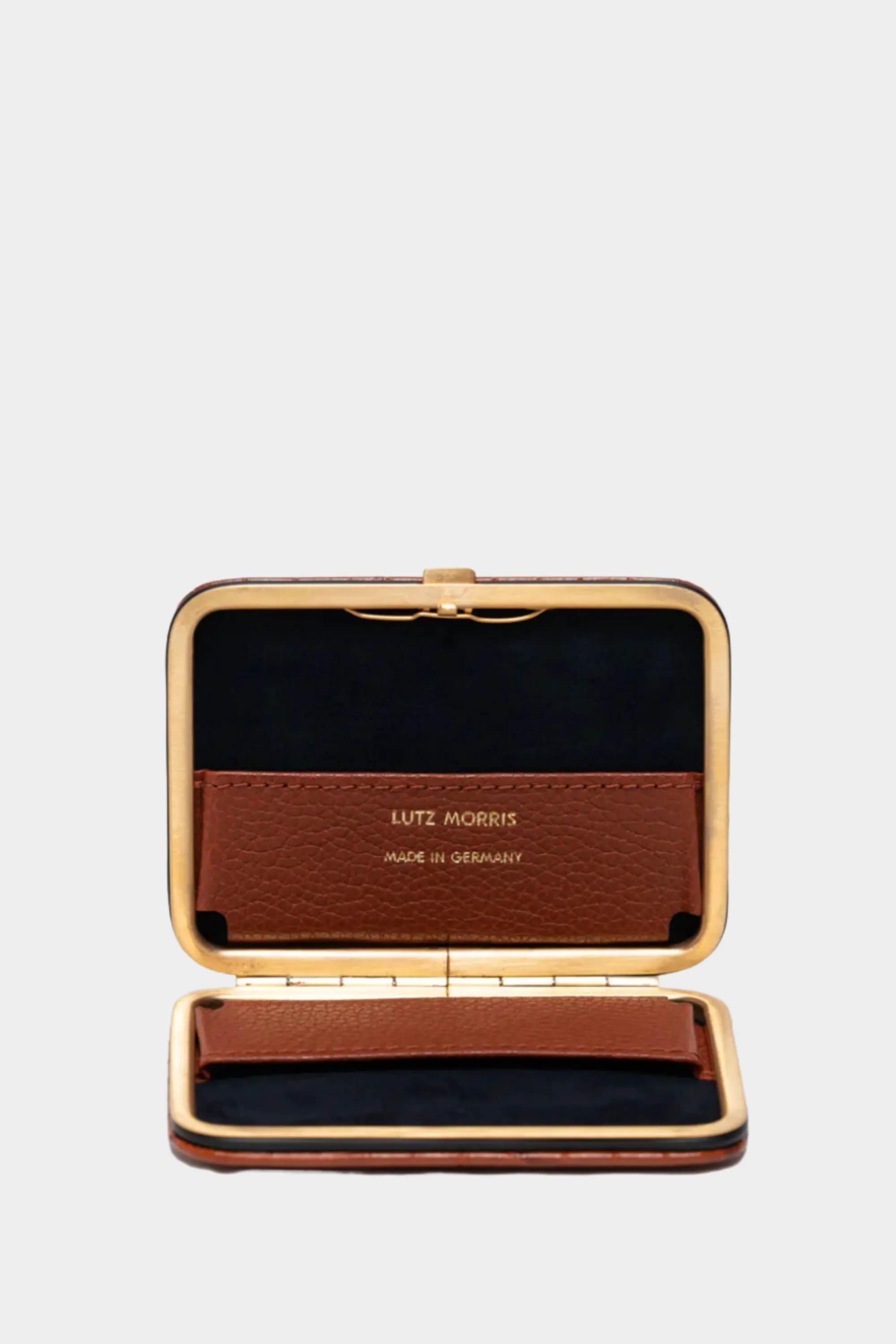 Nolan Card Holder, Cognac 'Croco'