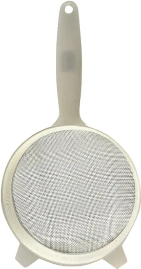 Norpro 2136 Strainer, Stainless Steel, 6 in Dia, Plastic Handle :EA: QUANTITY: 1