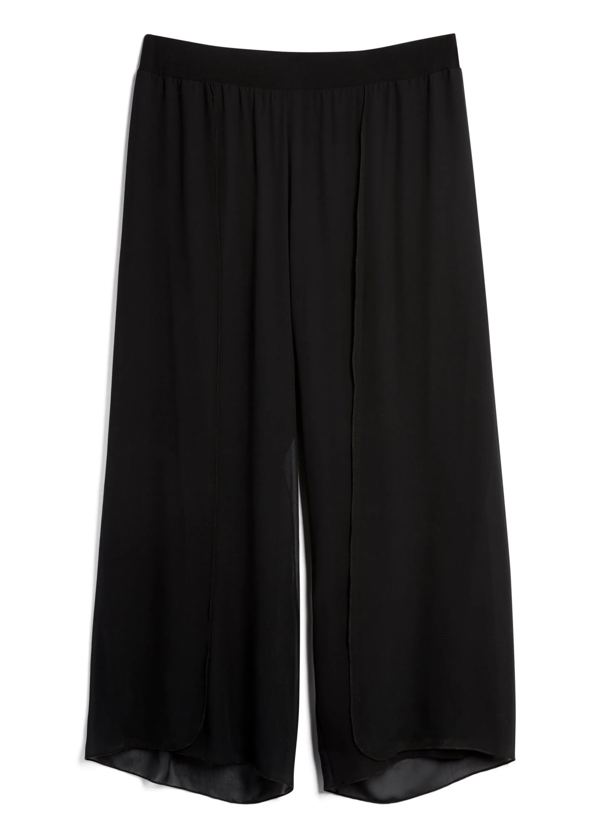 Olivia Chiffon Wide-Leg Pants