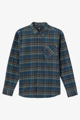 O'Neill Redmond Plaid L/S Shirt-Midnight Navy