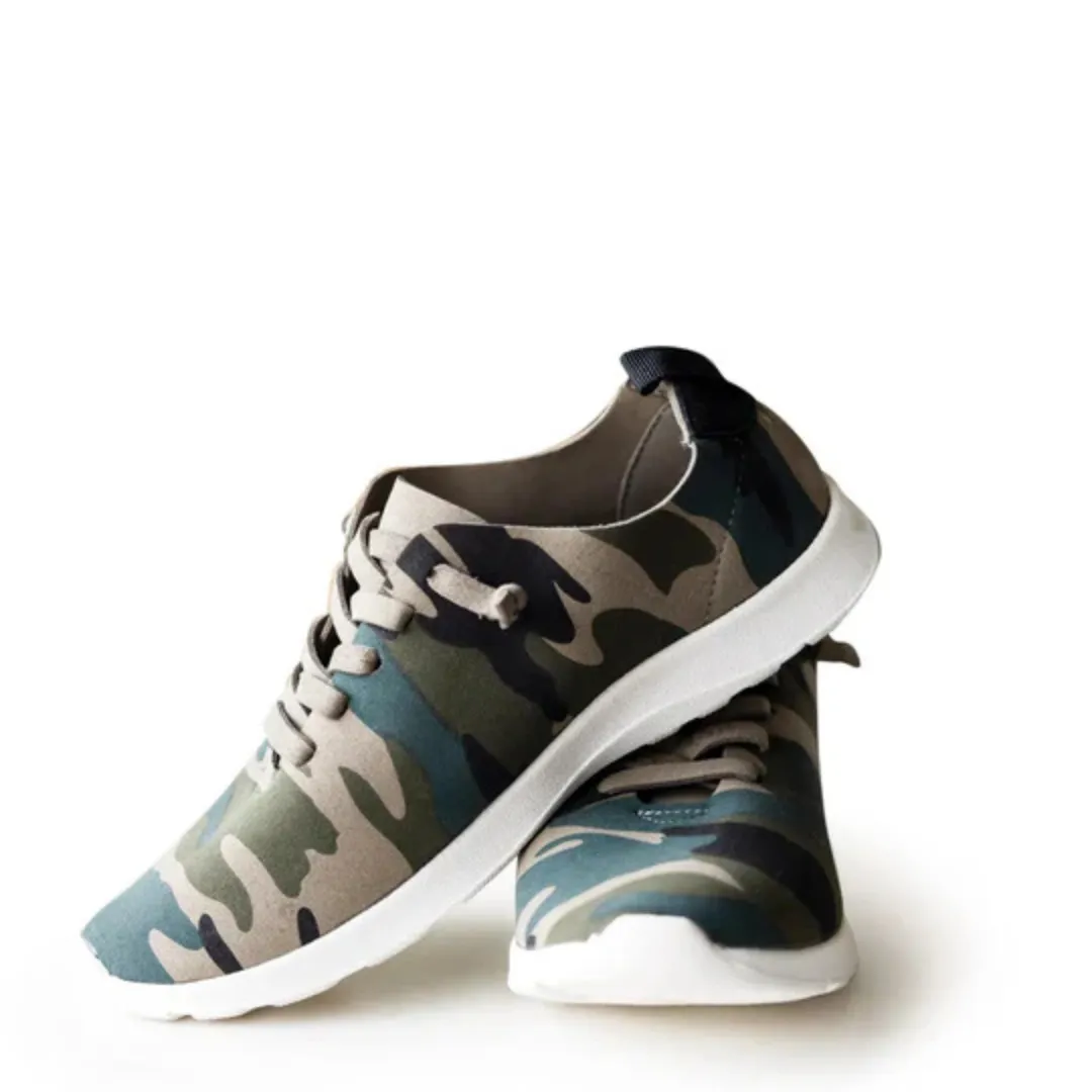 Online Exclusive | Mayo Faux Lace Sneakers in Camo