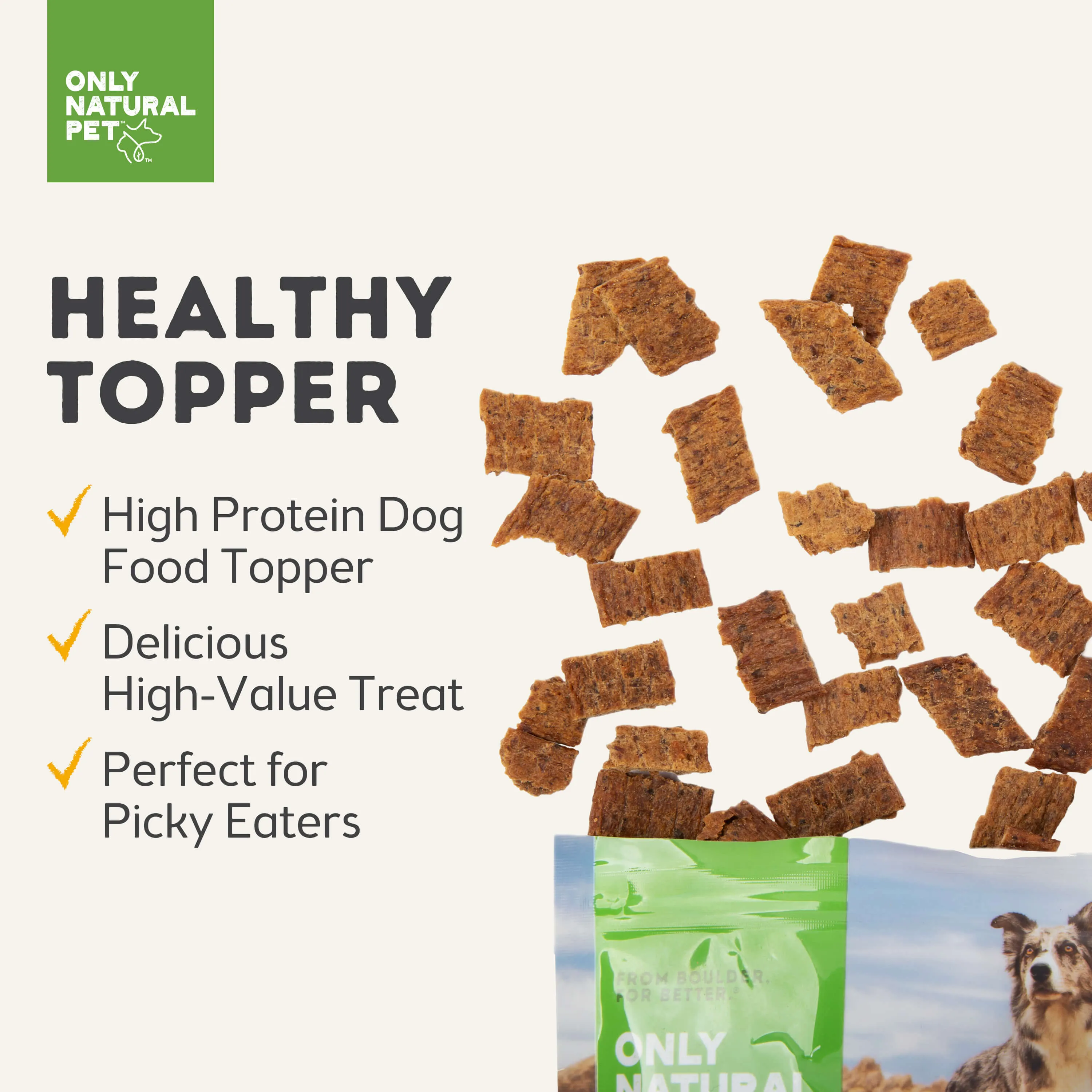 Only Natural Pet MaxMeat Air Dried Chicken Dog Treat & Food Topper