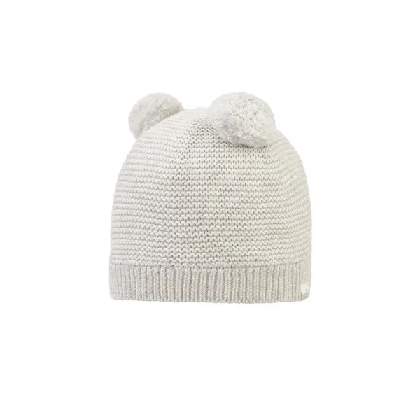 Organic Beanie Snowy | Pebble