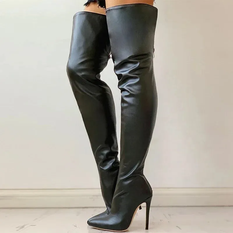 Over The Knee High Heel Boots