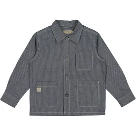 Overshirt Karlo - navy denim stripe