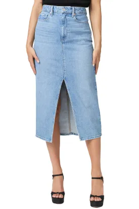 Paige Angela Denim Midi Skirt in Ysabel