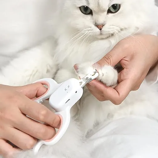 Pakeway Cat Nail Clippers with LED Light