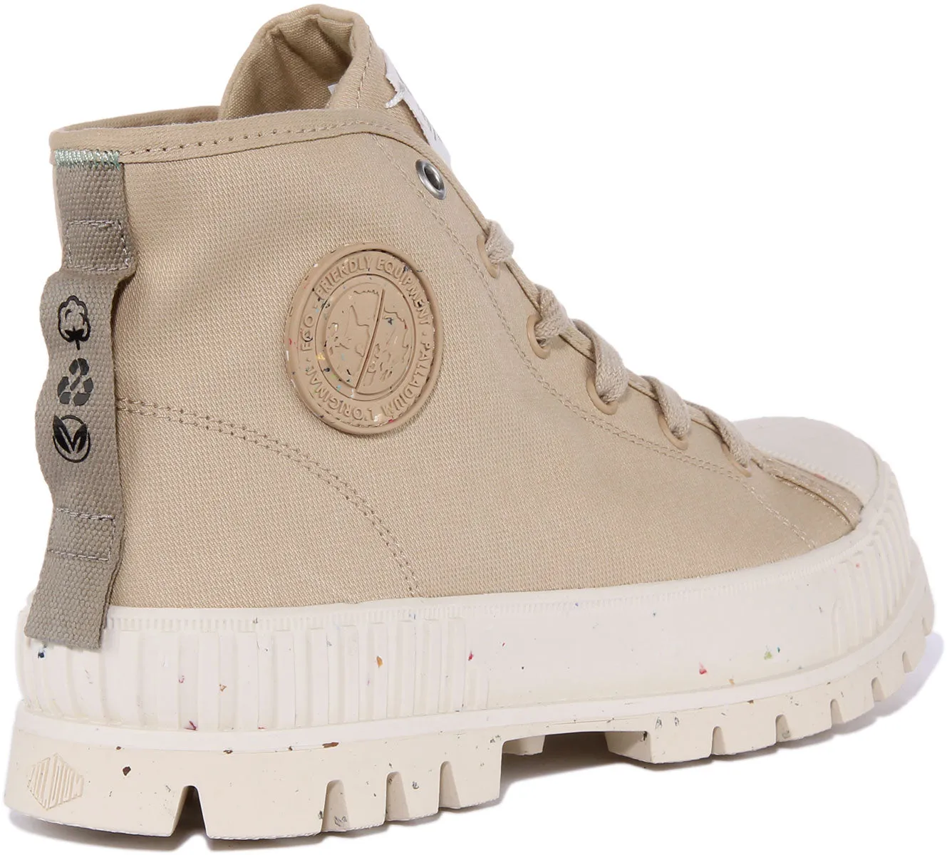 Palladium Pallashock Mid In Beige For Men