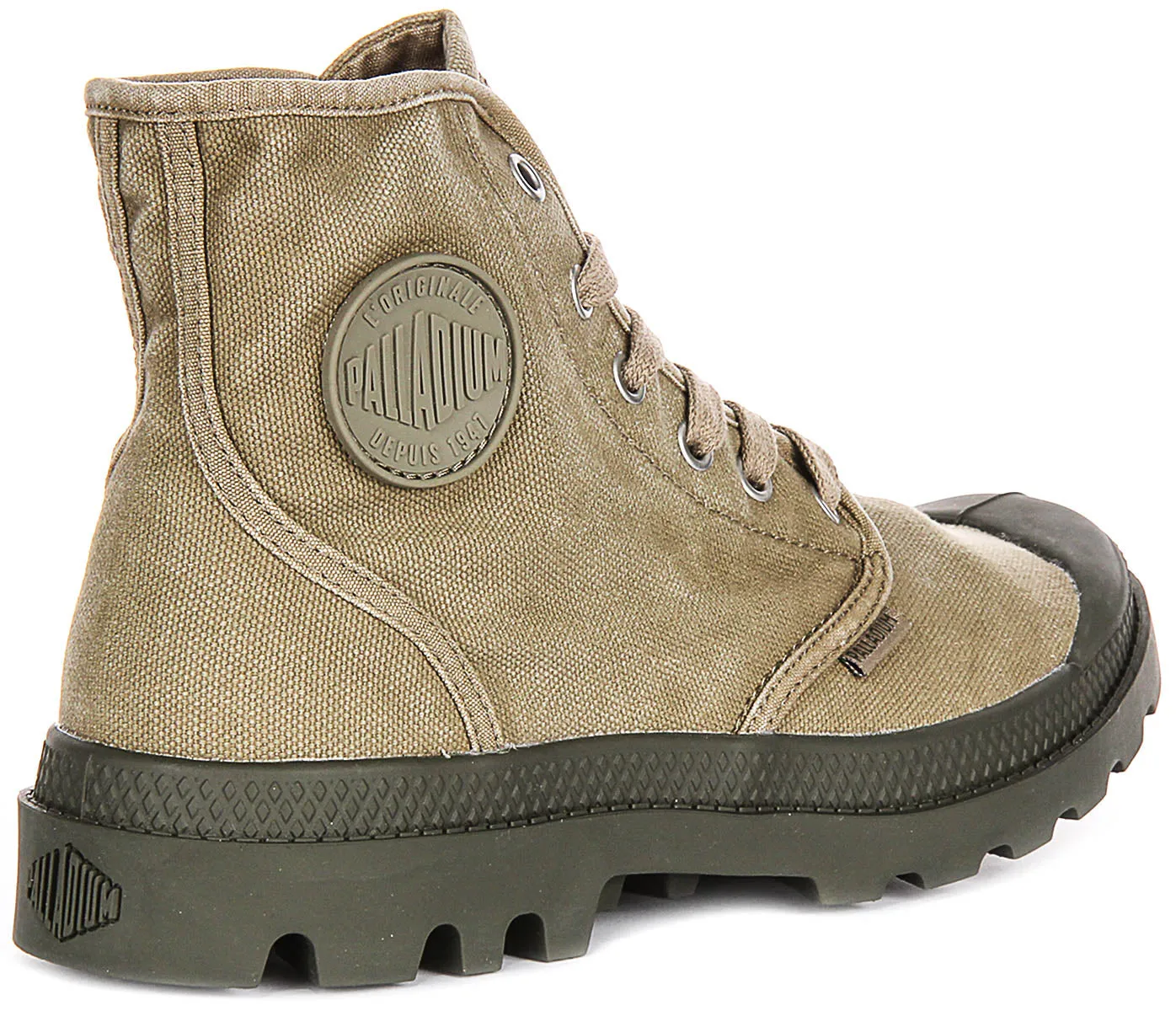 Palladium Pampa Hi In Dusky Green For Men