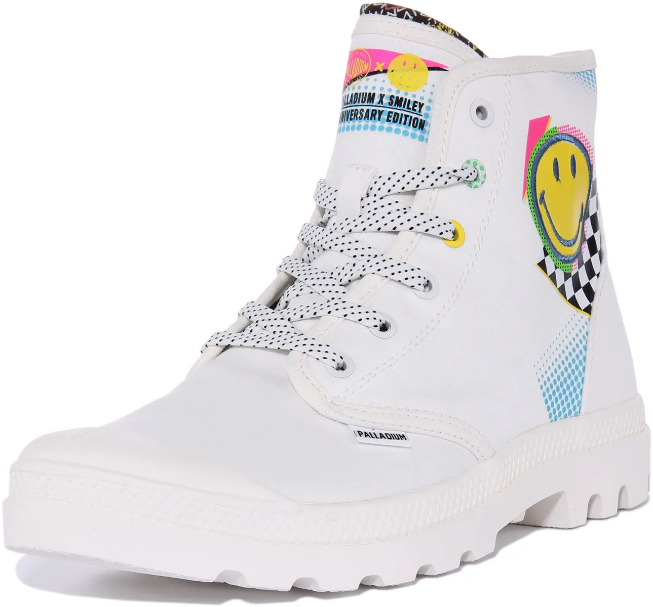 Palladium Pampa X Smile In White