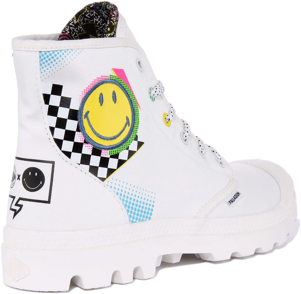 Palladium Pampa X Smile In White