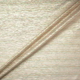 Pastel Coloured Striped Metallic Silk Lamé