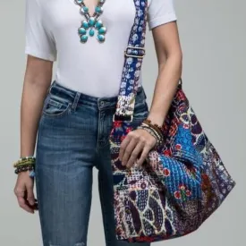 Patchwork boho chic large shoulder bag / Shoulder bag / duffel bag