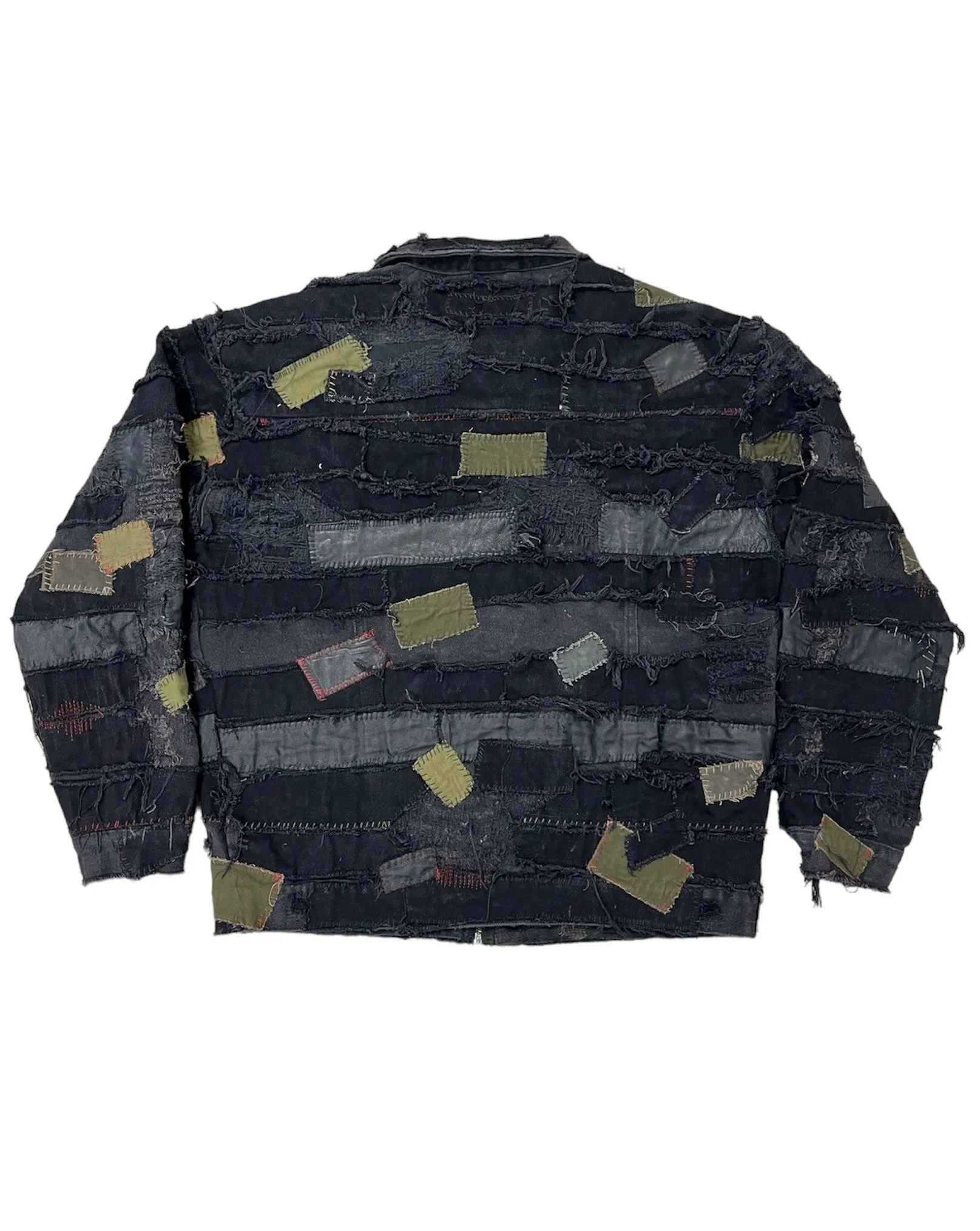 Patchwork Overload Denim Jacket- M