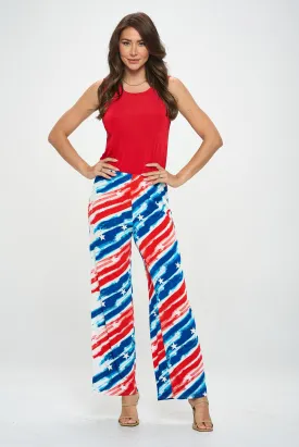 Patriotic Flared Pants-5042BN-ARP1-W384