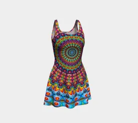 PEACE LOVE AND GOOD VIBES | FLARE DRESS | IMRAN