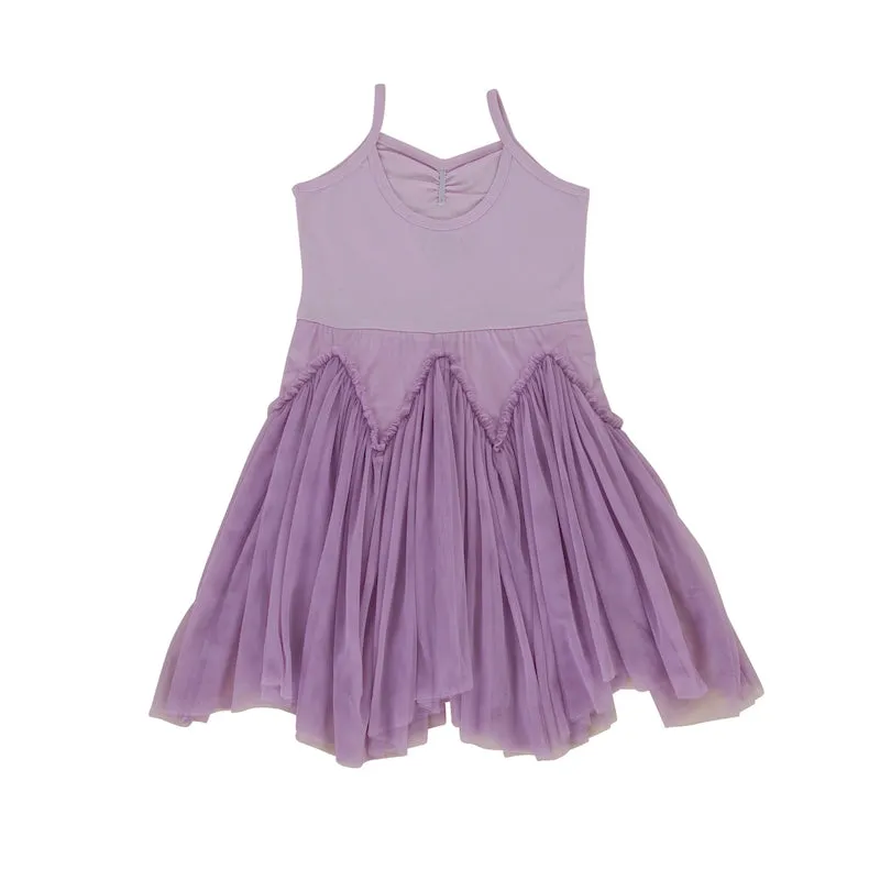 Peggy Velvet Ballet Dress Lavender