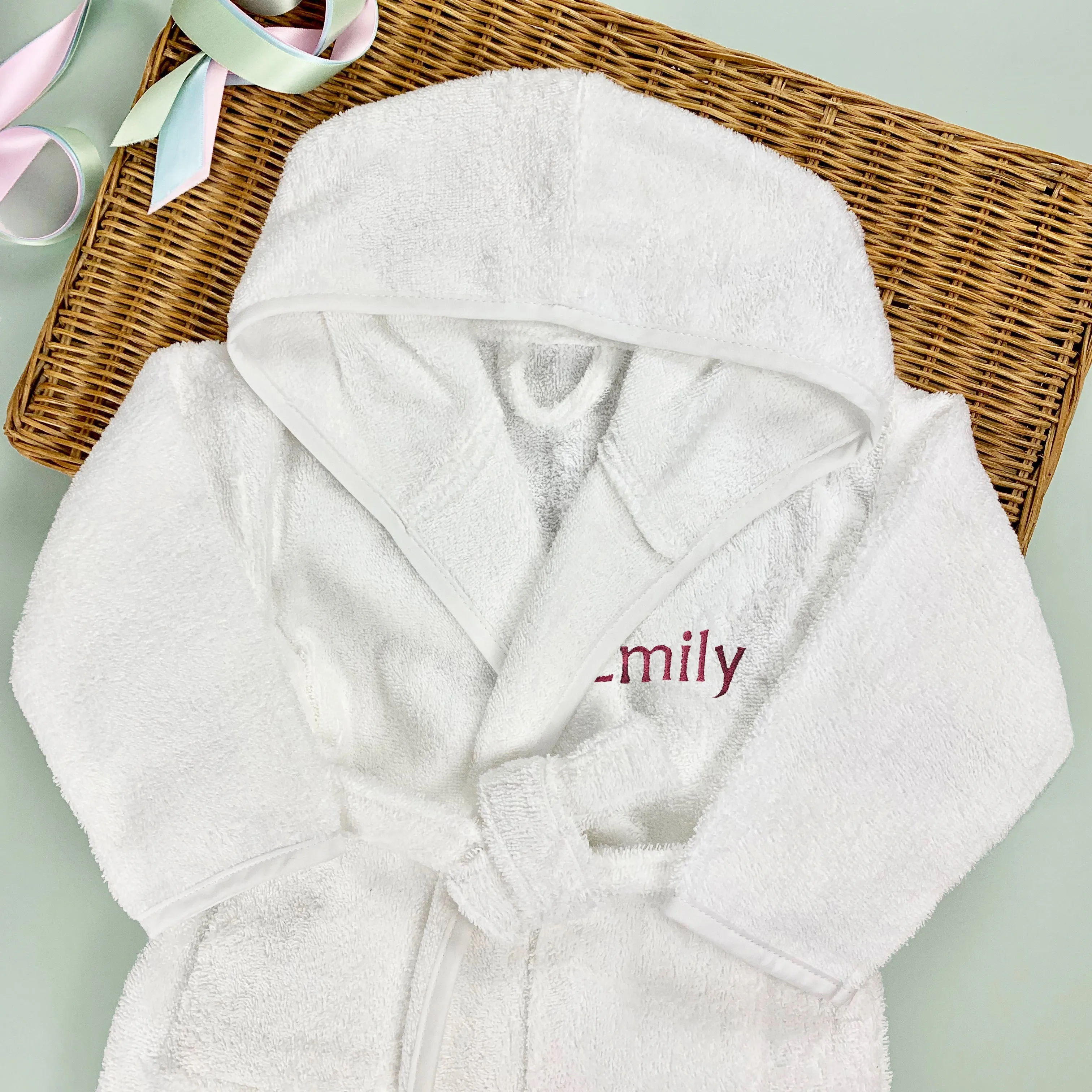 Personalised Bathrobe, Pink - 6-12 months